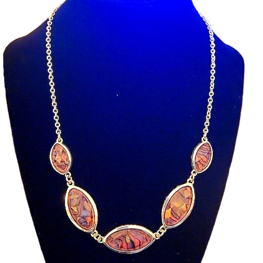 🔥PRICE DROP🔥 VTG SWAROVSKI NATURAL FACETED STONE & STERLING SILVER NECKLACE
